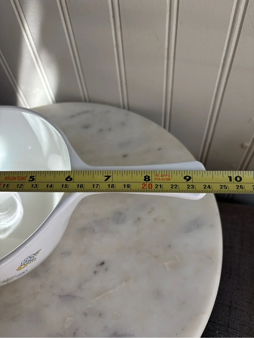 Vintage CorningWare 1.5pt Menuette Saucepan White/Yellow Floral Bouquet RetroVTG